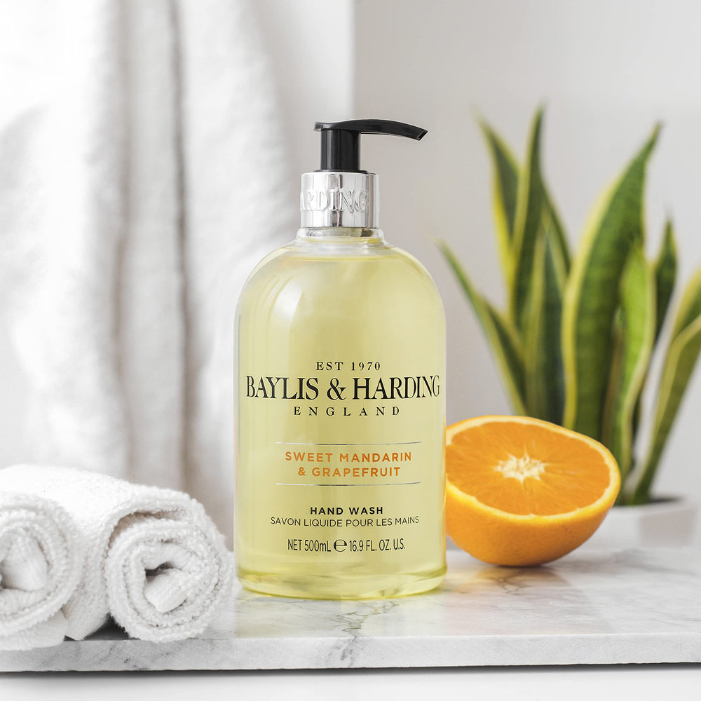 Fragrance swatch of Baylis & Harding Sweet Mandarin Grapefruit with jasmine notes