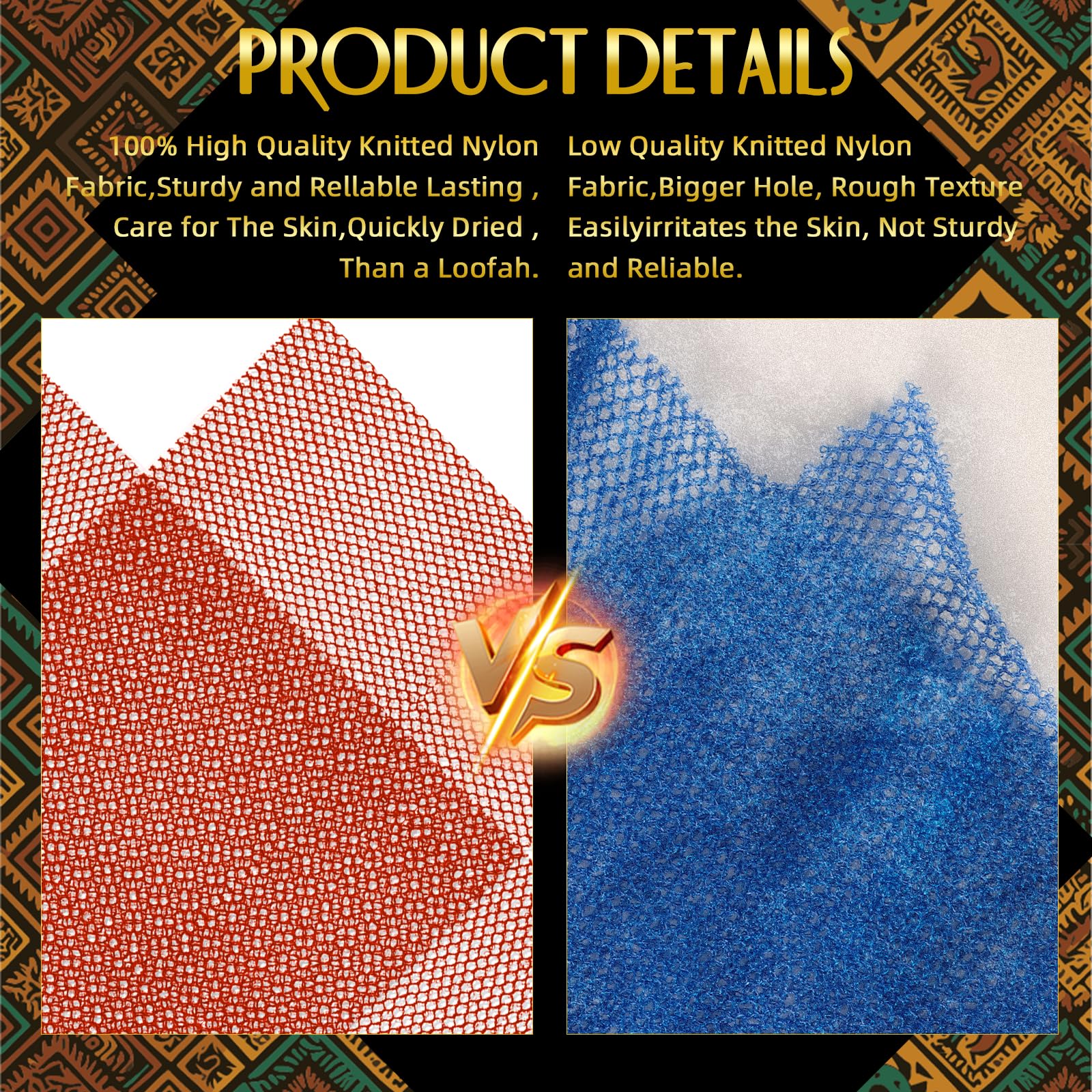 Baypearl African Net Sponge brown pack blends with decor and provides multi-use cleaning power.