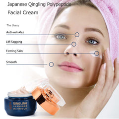Baysea Qingling antiaging cream texture highlights lightweight absorption and smooth finish