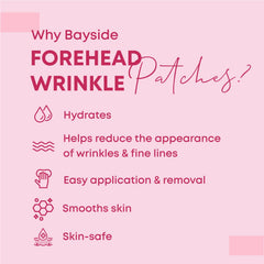 Bayside Eye Patches packaging with forehead patches showing pairing for routine