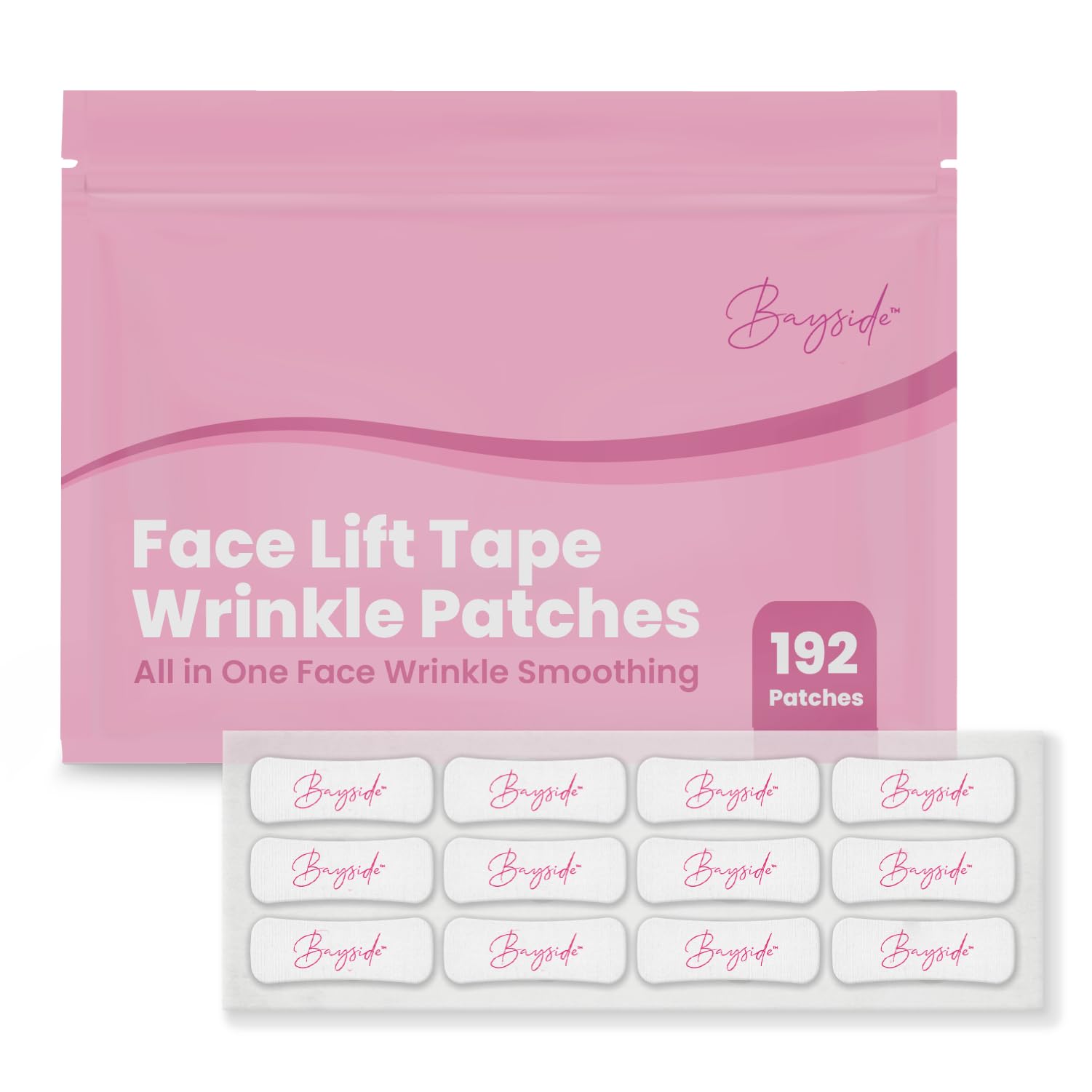 Bayside face lift tape packaging demonstrates discreet smoothing for everyday confidence