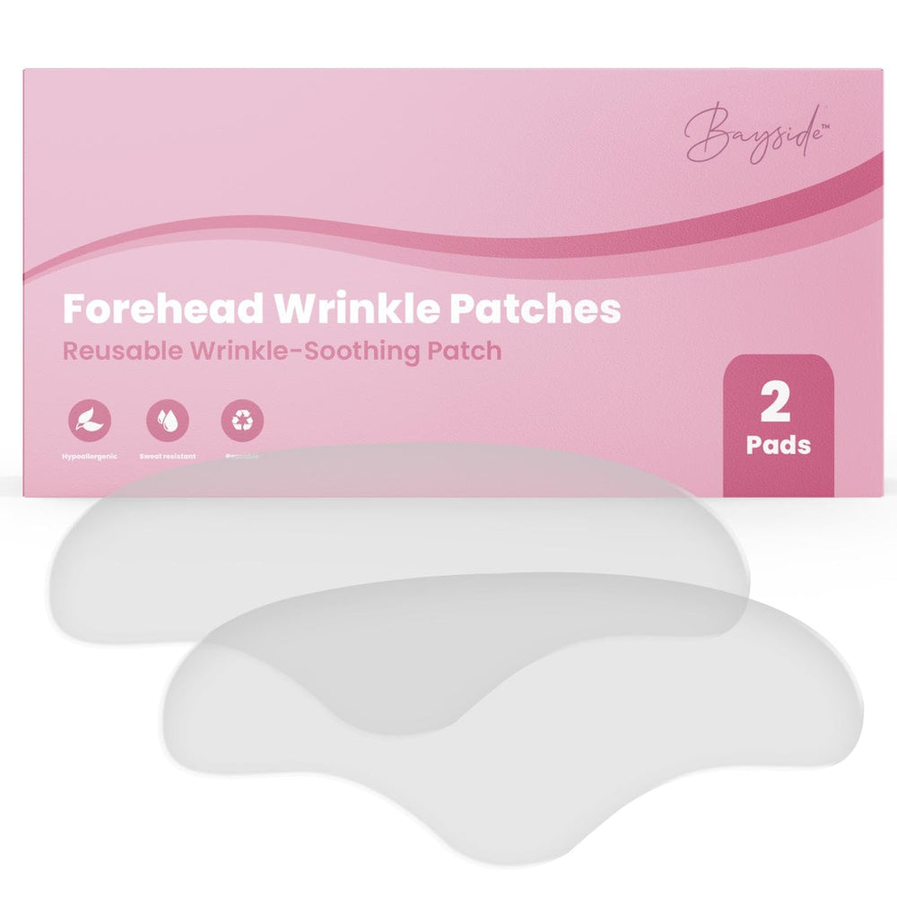 Bayside Forehead Wrinkle Patches packaging for easy at home smoothing routine