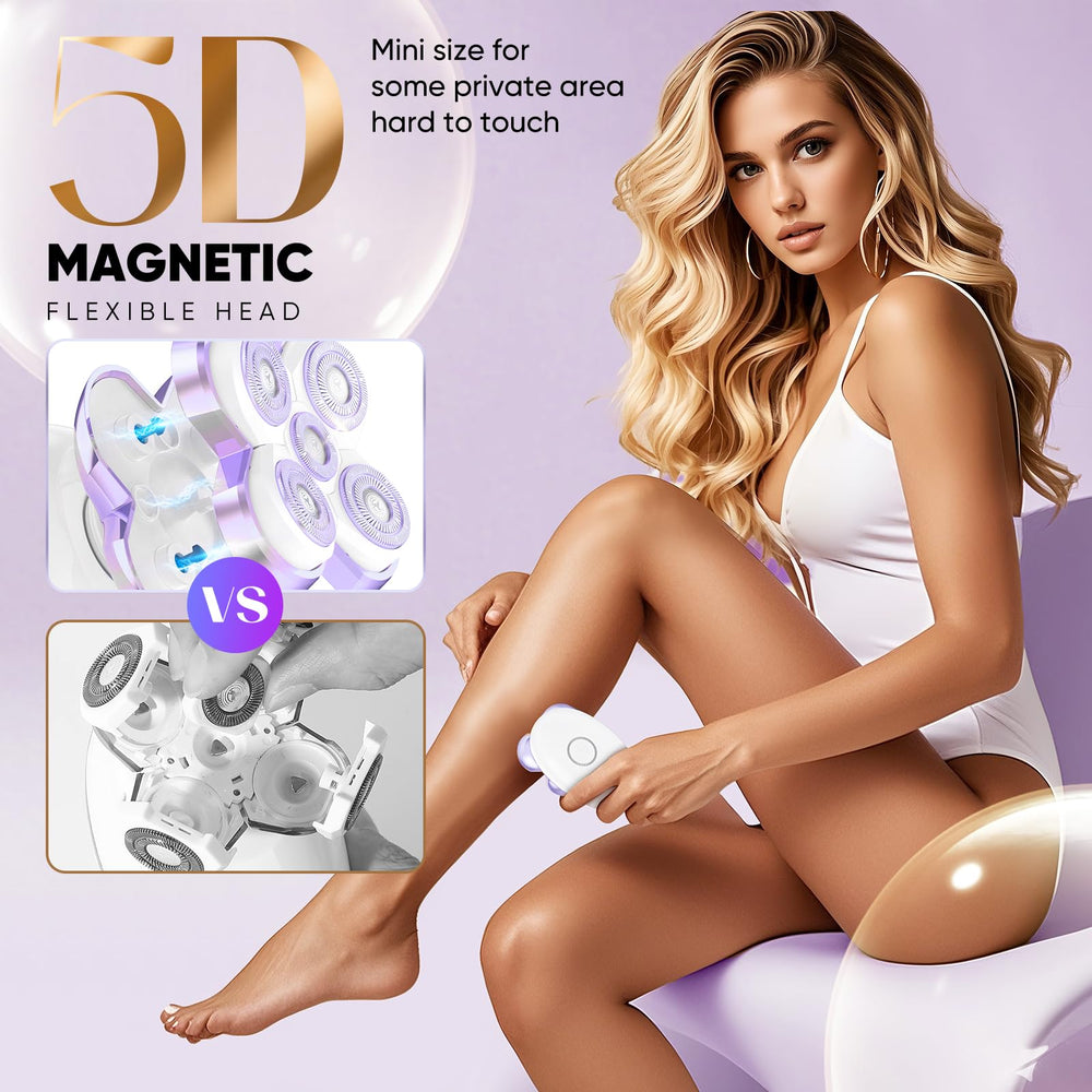 Bazivve hypoallergenic blades deliver a smooth glide on sensitive skin without irritation.