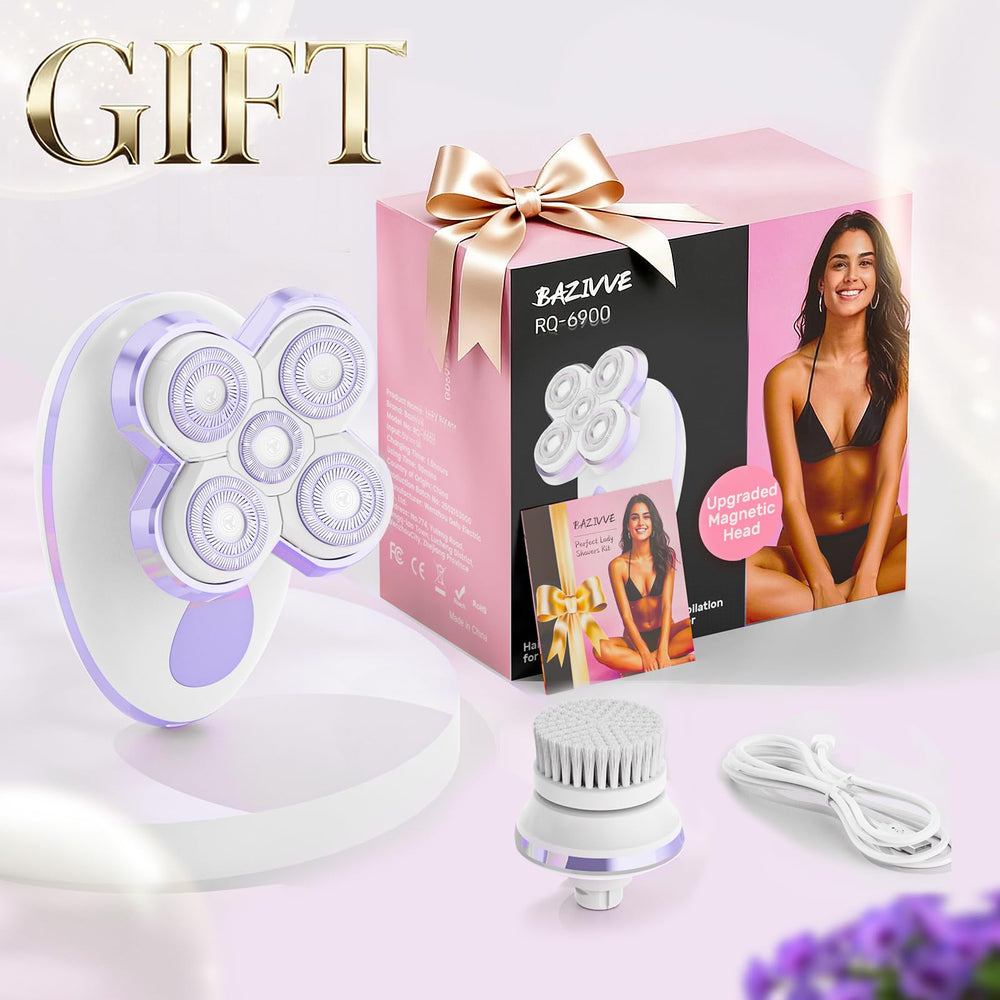 Bazivve purple shaver body offers stylish design with comfortable grip.