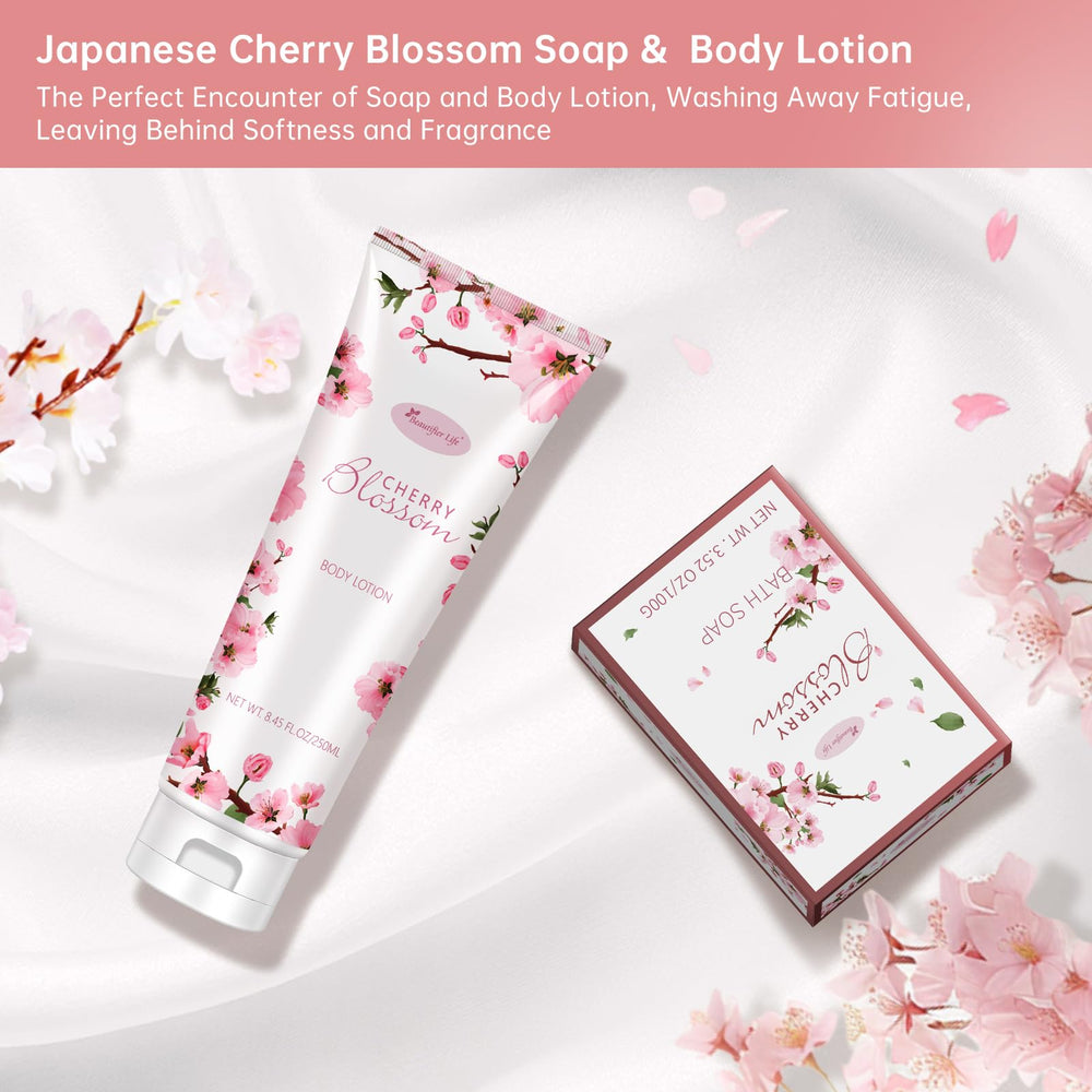 BBlove Japanese Cherry Blossom Bath Bombs fizzing with aroma