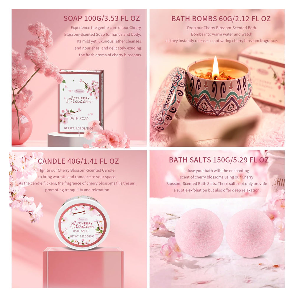 BBlove Japanese Cherry Blossom Bath Salts for a calming soak