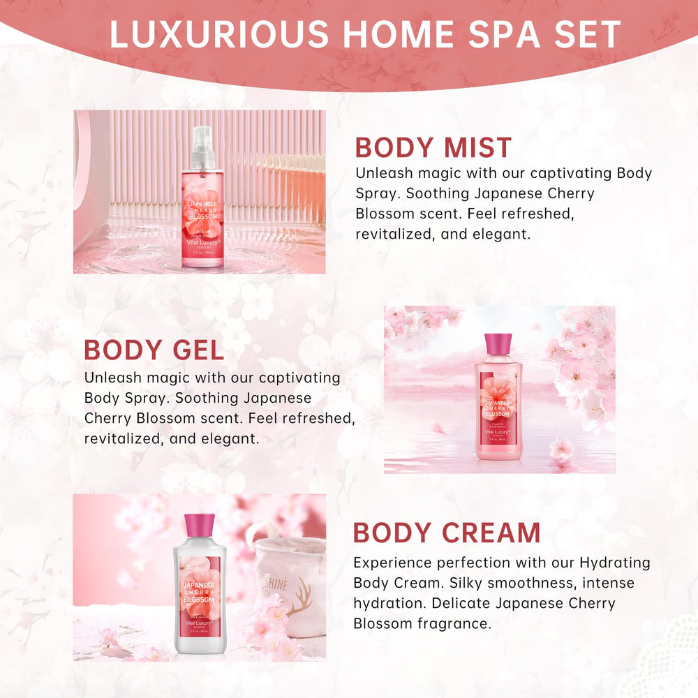 BBlove Japanese Cherry Blossom Body Mist travel-size bottle for light floral fragrance.