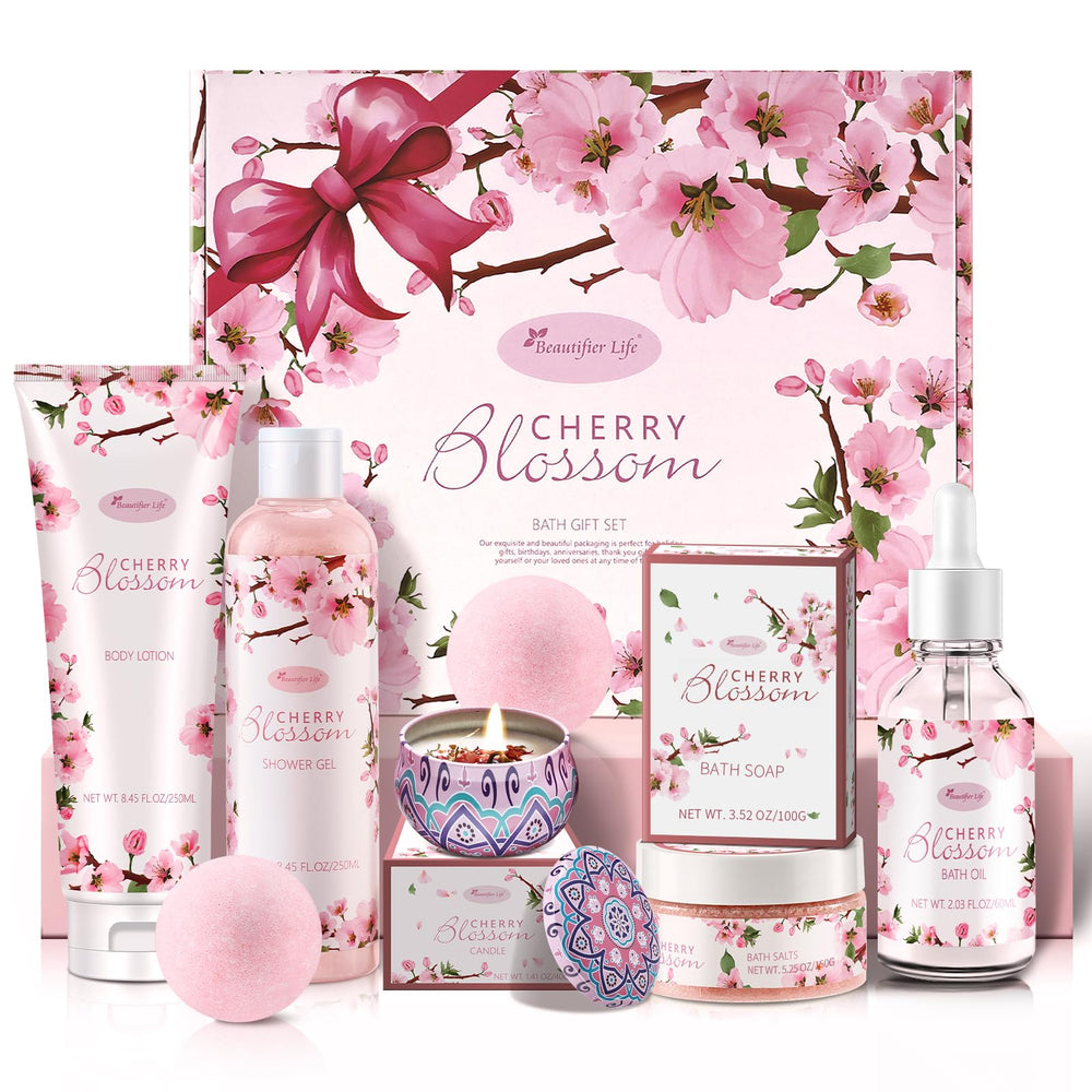 BBlove Japanese Cherry Blossom Home Spa Set ready for pampering at home