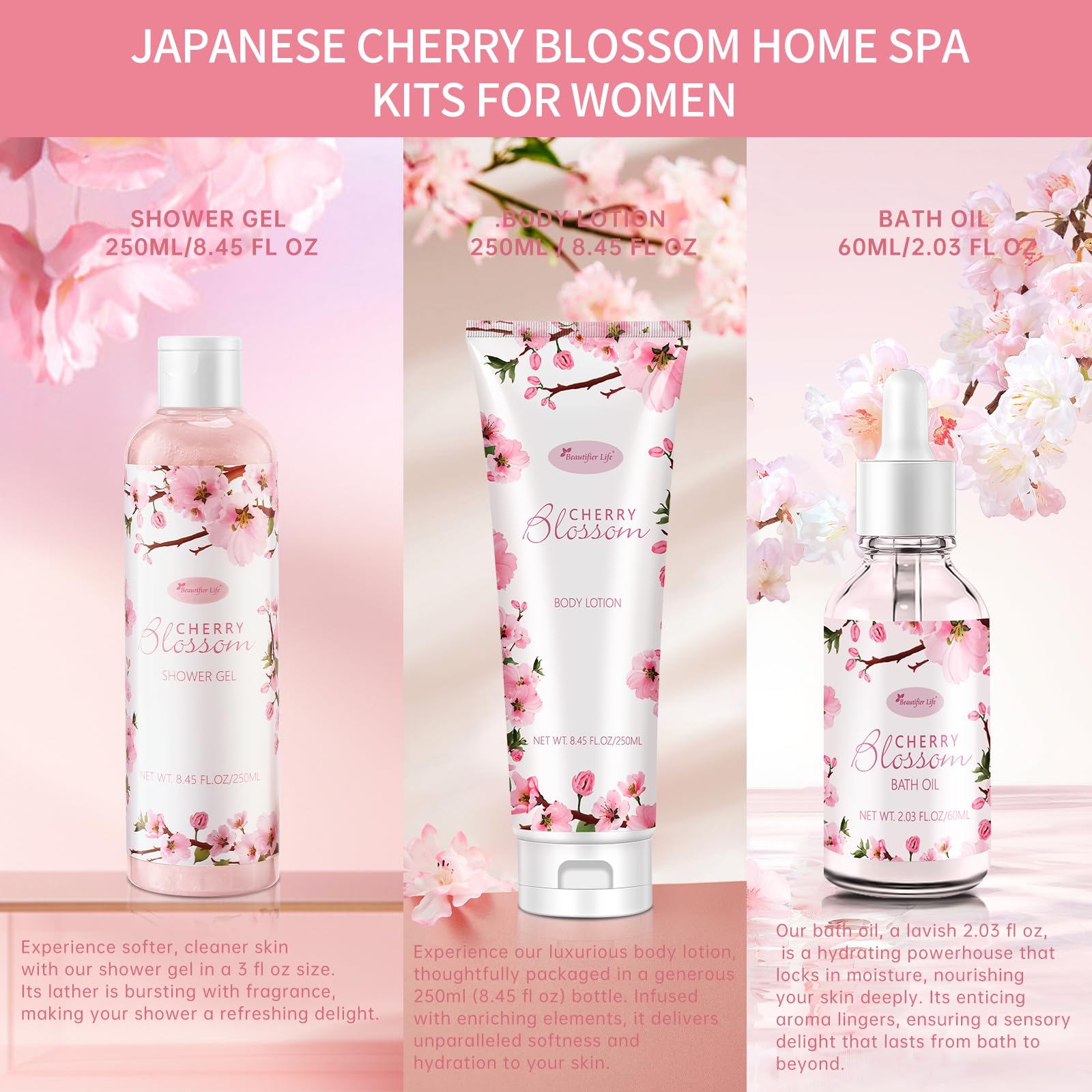 BBlove Japanese Cherry Blossom Soap for gentle cleansing with floral notes