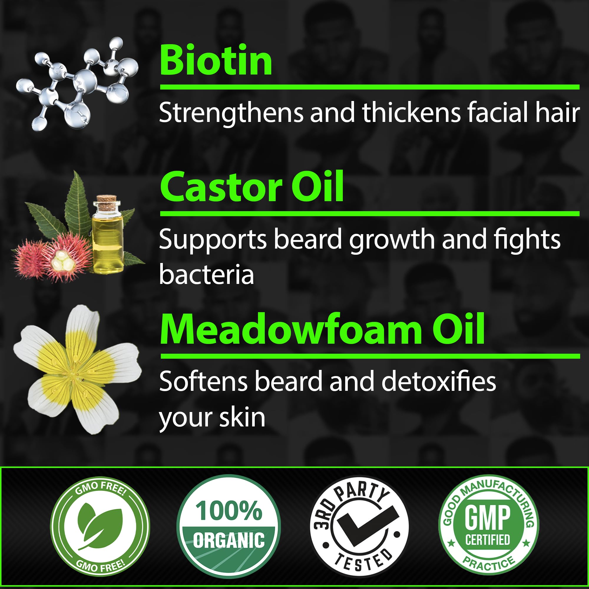 BBS Beard balm with cedar-vanilla-orange scent for daily grooming.