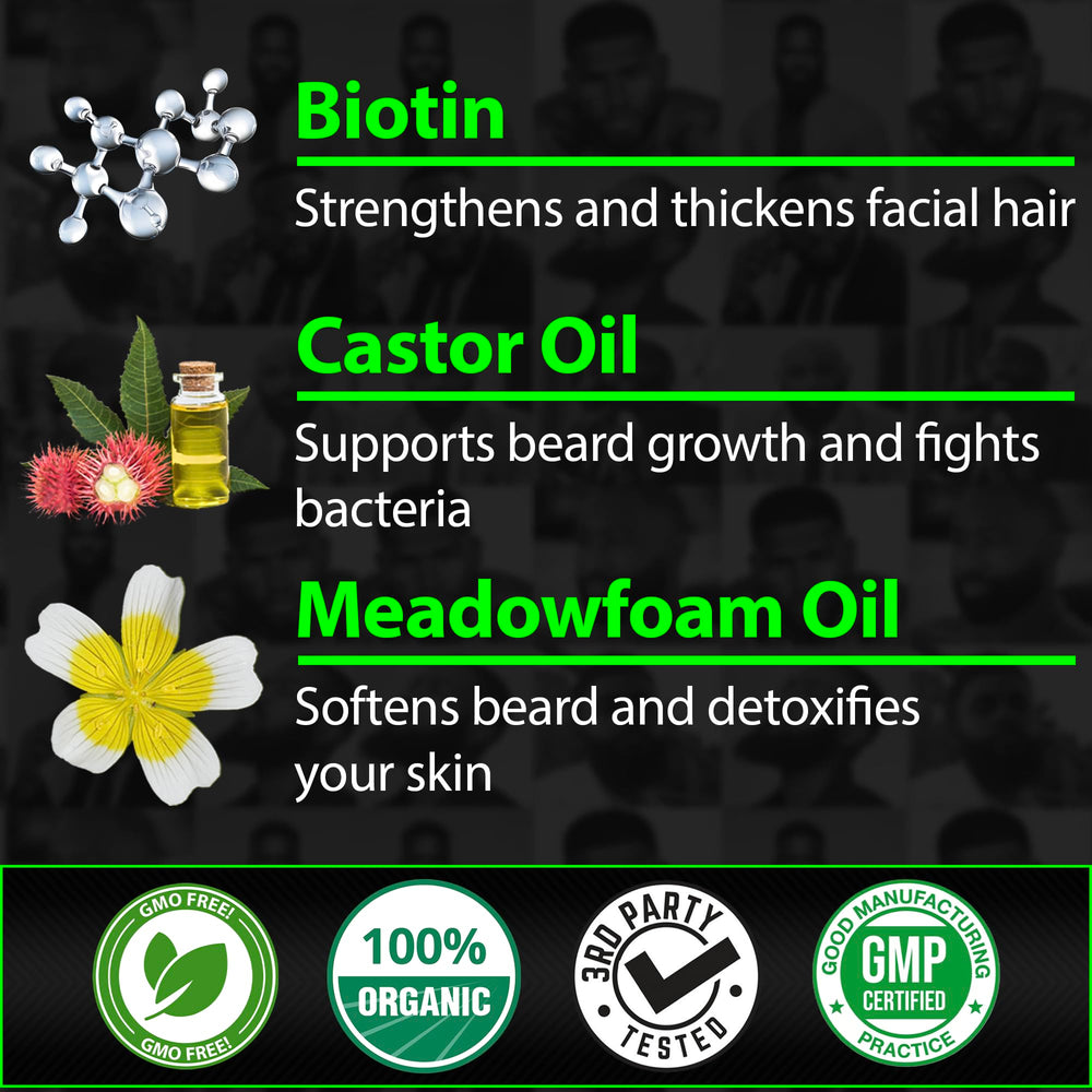 BBS Beard balm with cedar-vanilla-orange scent for daily grooming.