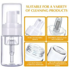 BBTO cosmetics foam dispenser pack promotes mess-free refills and easy portion control.