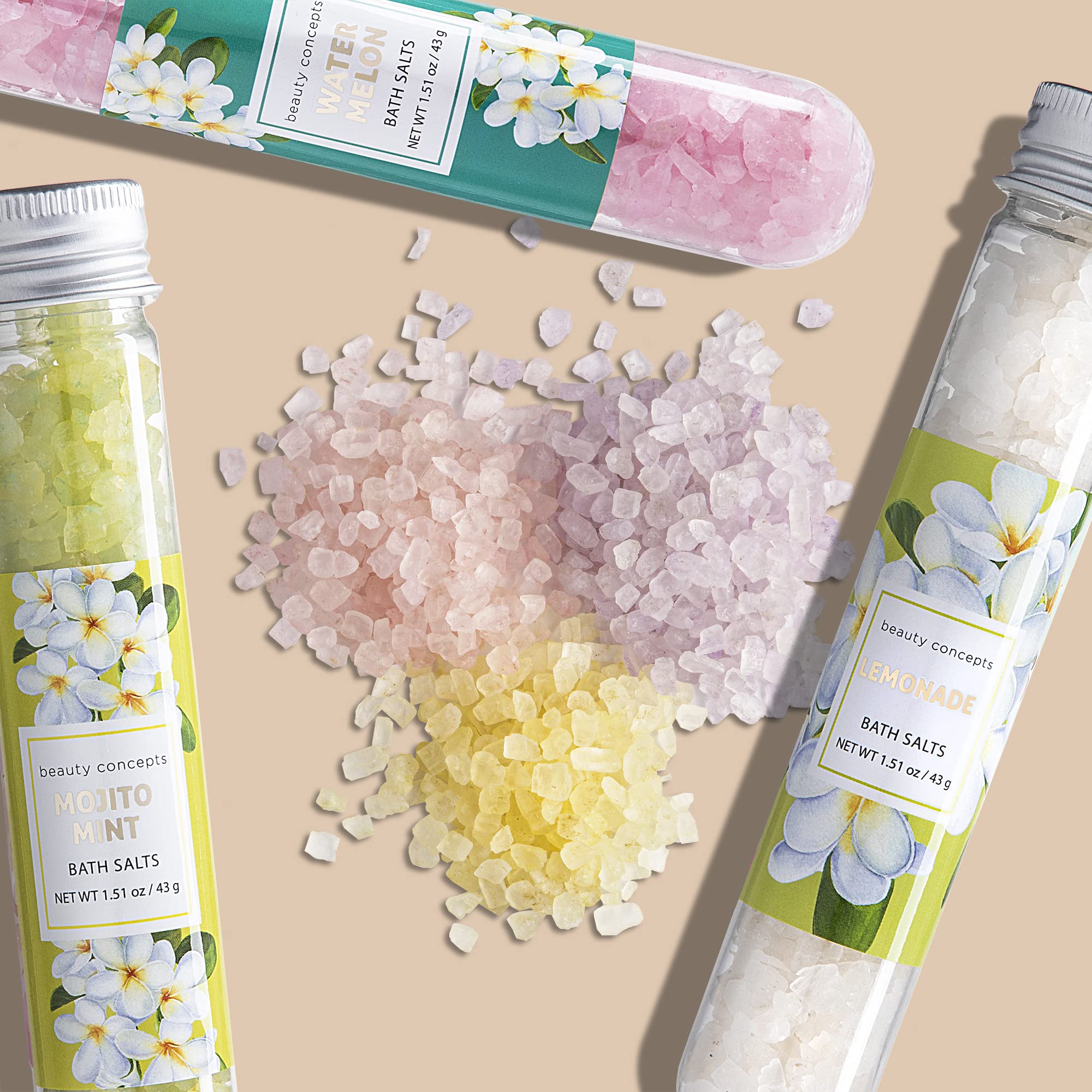 B.C Beauty Concepts sweet mint bottle promotes refreshing bath experiences.