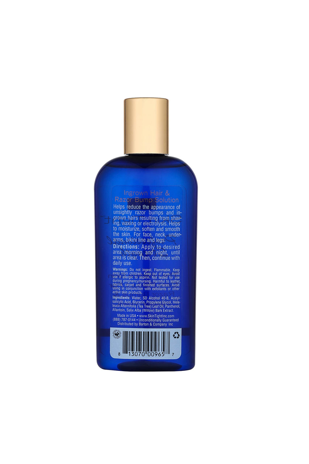 B&C Skin Tight lotion application close-up showing moisturizing use