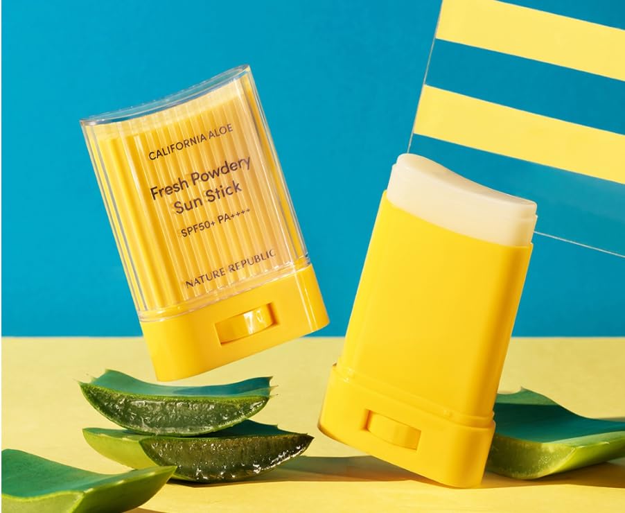 BC233 California Aloe Fresh Sun Stick close-up label emphasizing PA++++ protection