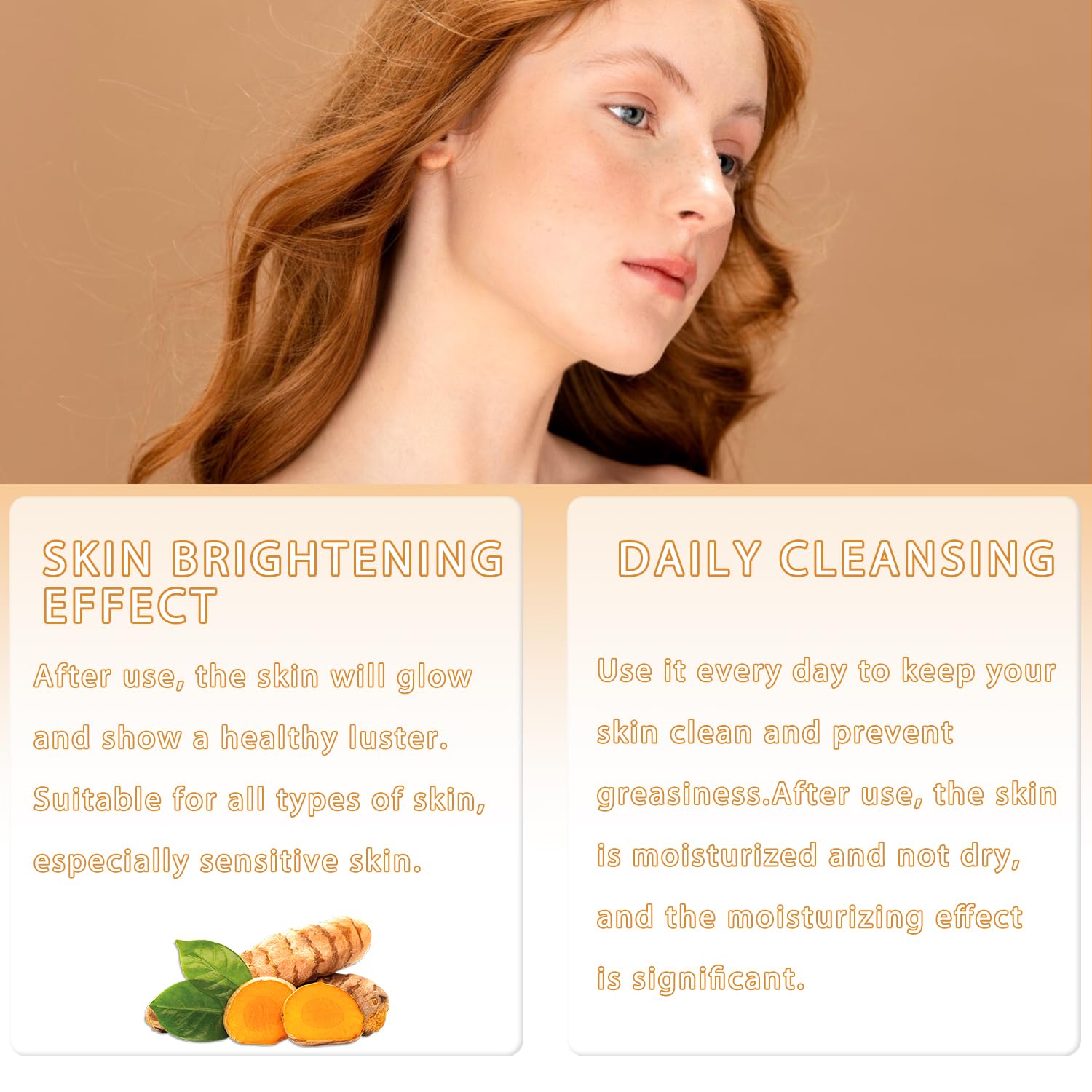 BCBU turmeric bundle display illustrates convenient all-in-one skincare for busy mornings.