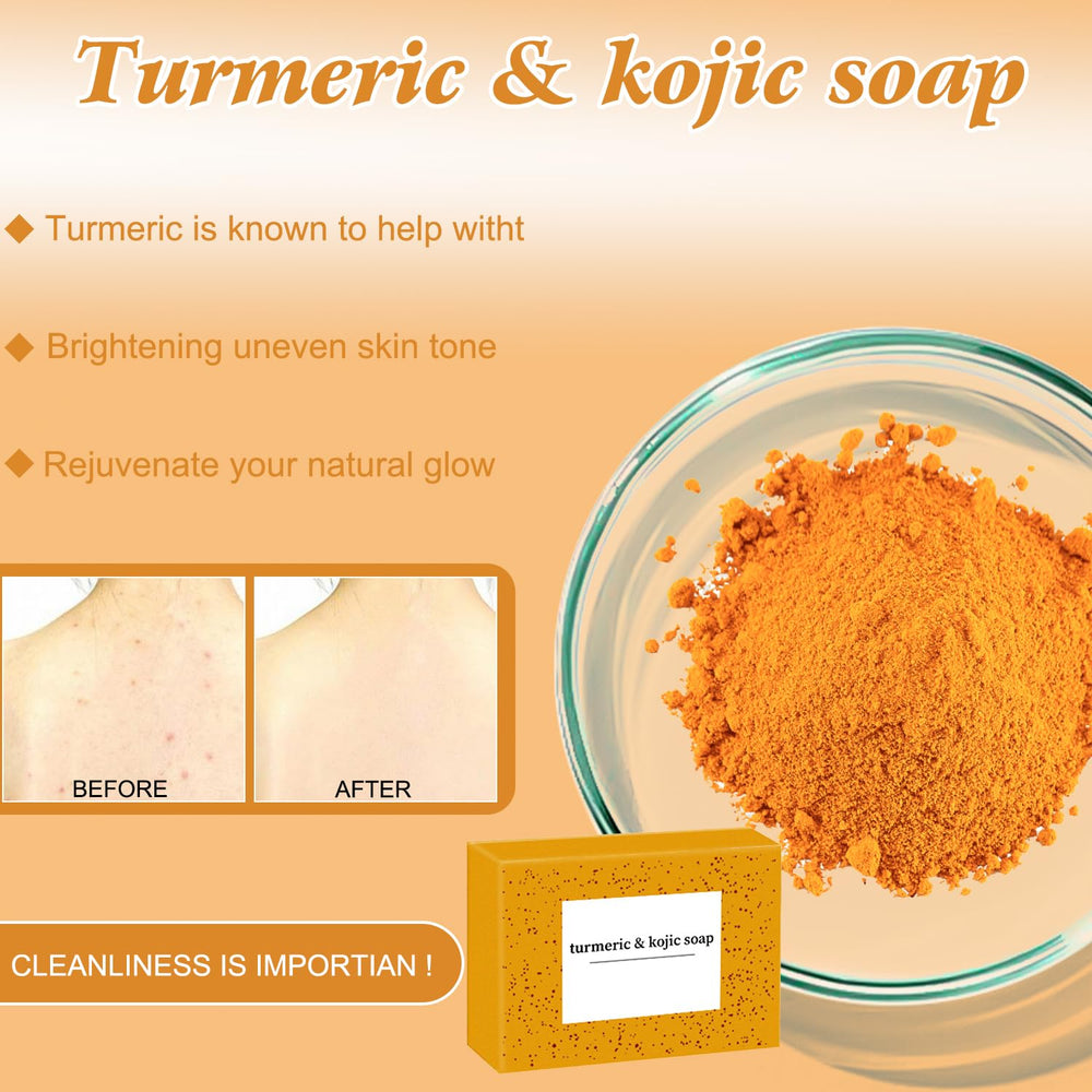 BCBU turmeric cleansing soap bar highlights long-lasting moisture for skin.