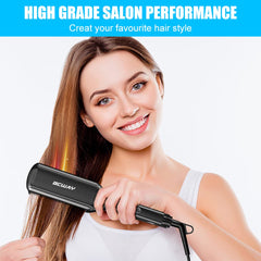 Bcway professional hair straightener heat settings display shows precise temps for all hair types