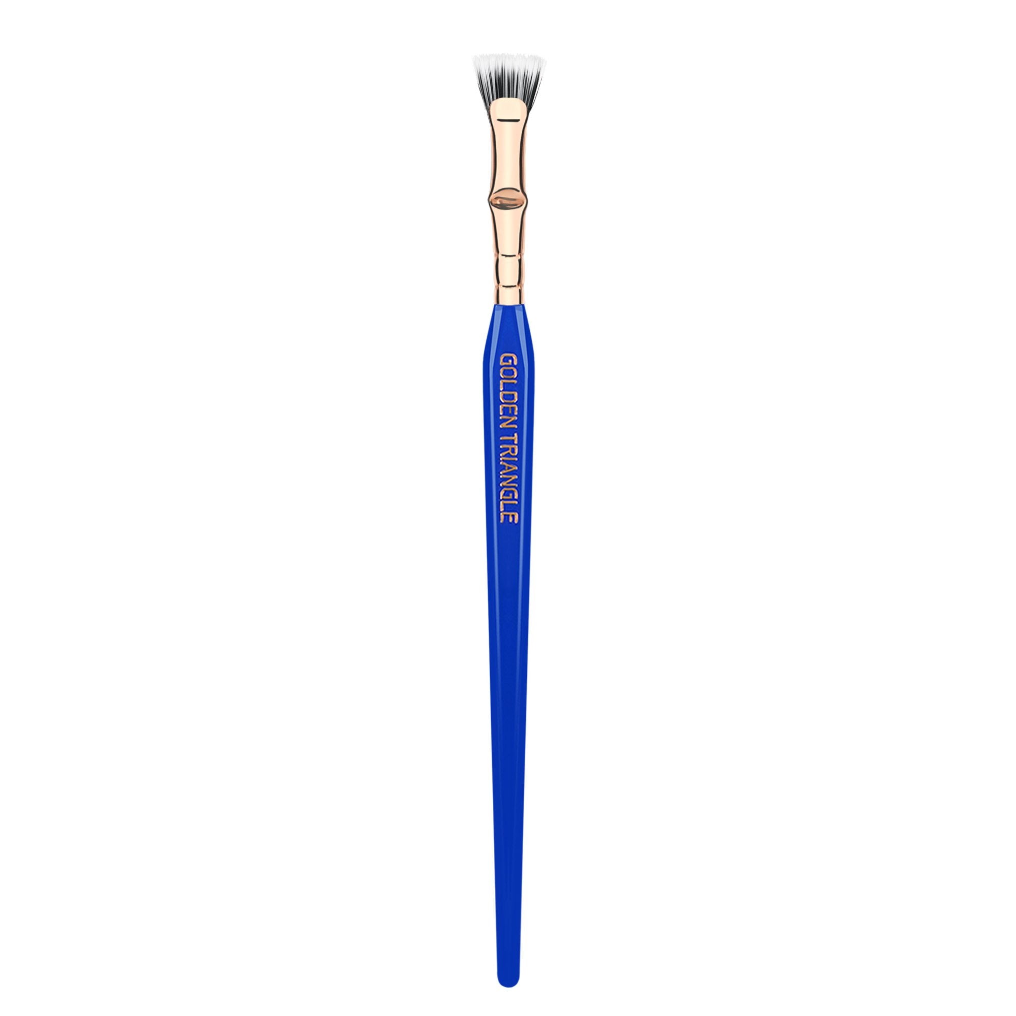 Ergonomic blue handle in hand for controlled lash application