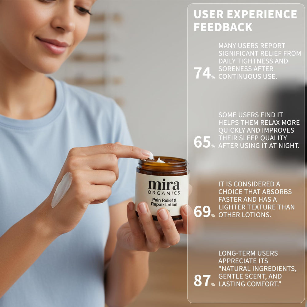 BDQBDQ Mira Relief Lotion daily-use setup on desk or nightstand.