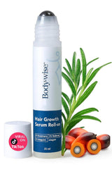 Be BodyWise Rosemary Hair Serum Roll-On bottle offers targeted scalp nourishment for thicker look.