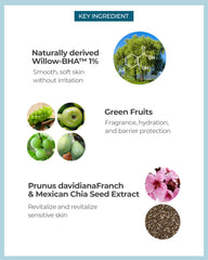 BE THE SKIN BHA+ Pore Zero Foam green papaya extract for soothing, balanced cleansing.