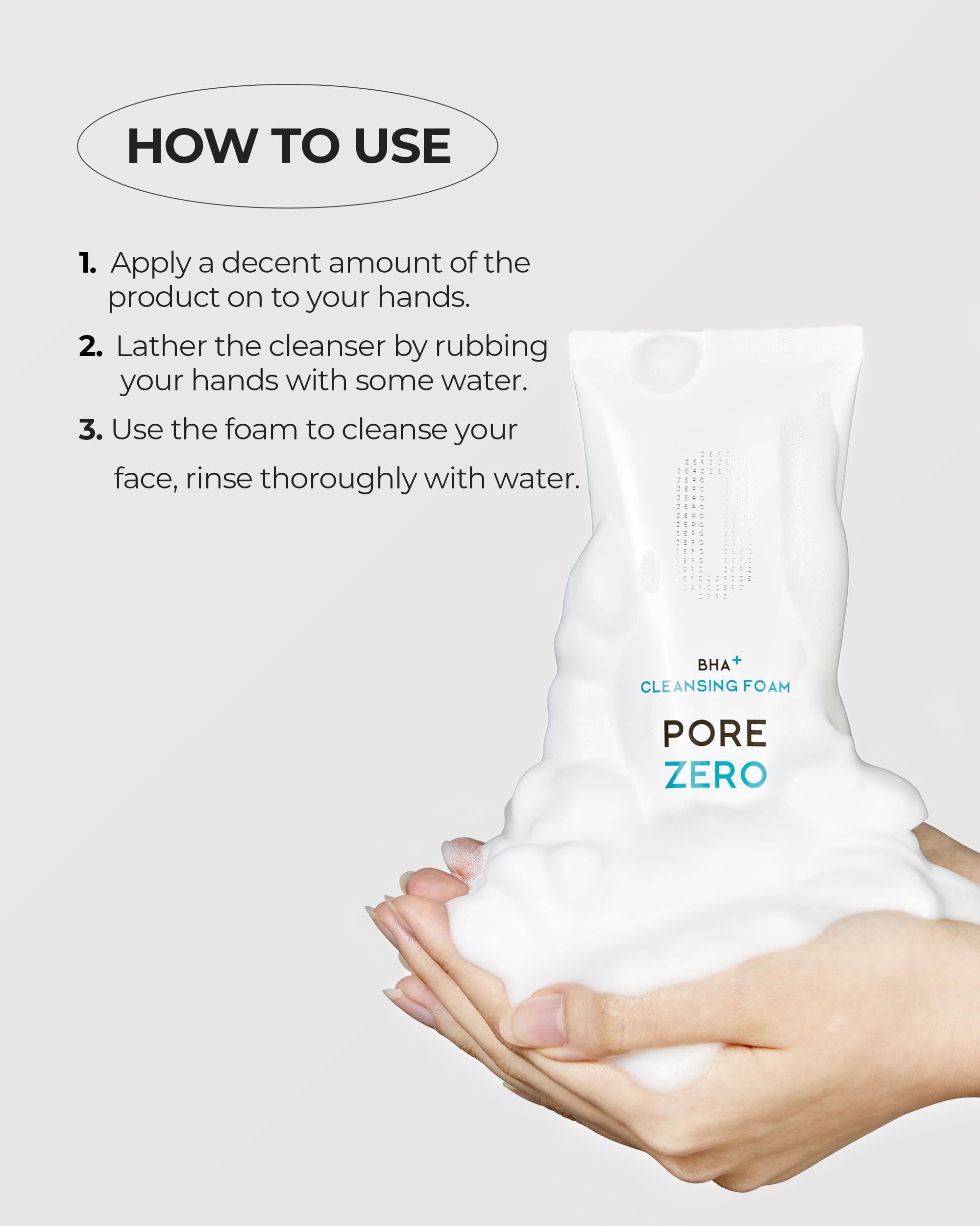 BE THE SKIN BHA+ Pore Zero Foam helps control excess sebum for fresh skin.