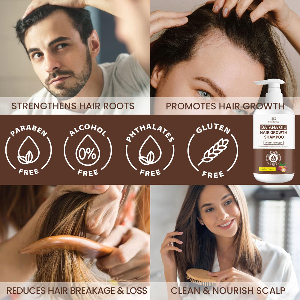 Beadlamey Daily Hair Care Routine shot suggests morning shower benefits for fuller-feel hair.