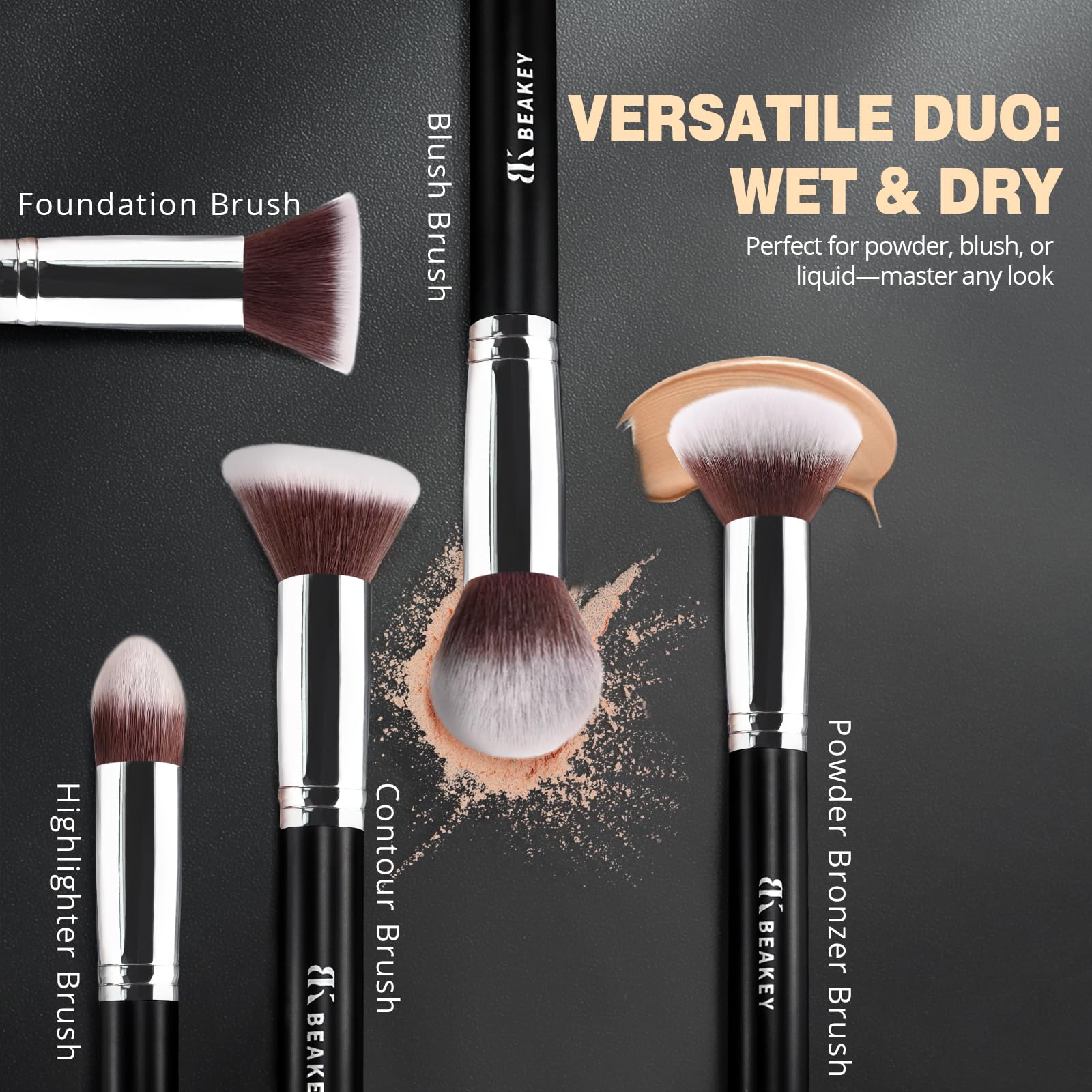 BEAKEY latex-free sponge expands when wet for smooth full coverage.