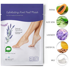 Bealuz lavender foot-care closeup with natural botanicals