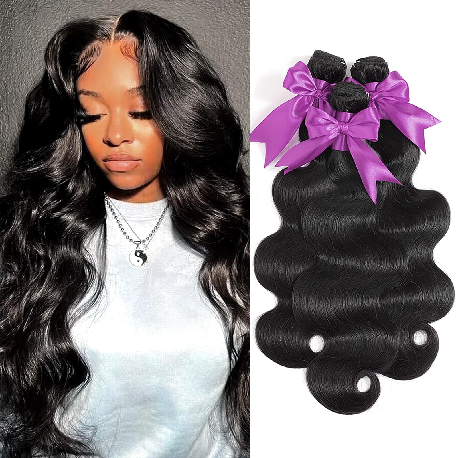 BEANATASHA 12A body wave bundles 16inch pack highlight smooth Brazilian texture for versatile styling