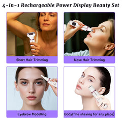 Beanify 4-in-1 detachable heads close-up for body trimming.