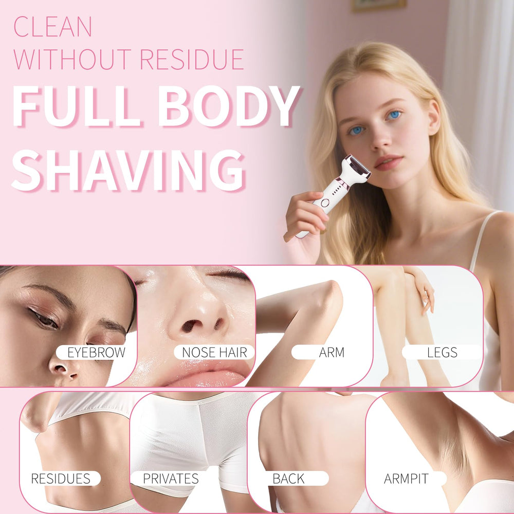 Beanify electric razor front view showcasing sleek design and grip.