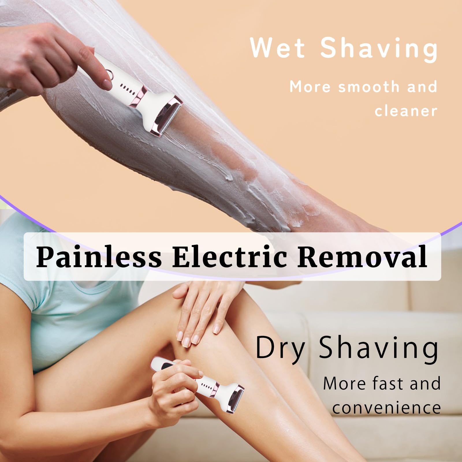 Beanify LED display portable shaver showing charging indicator.