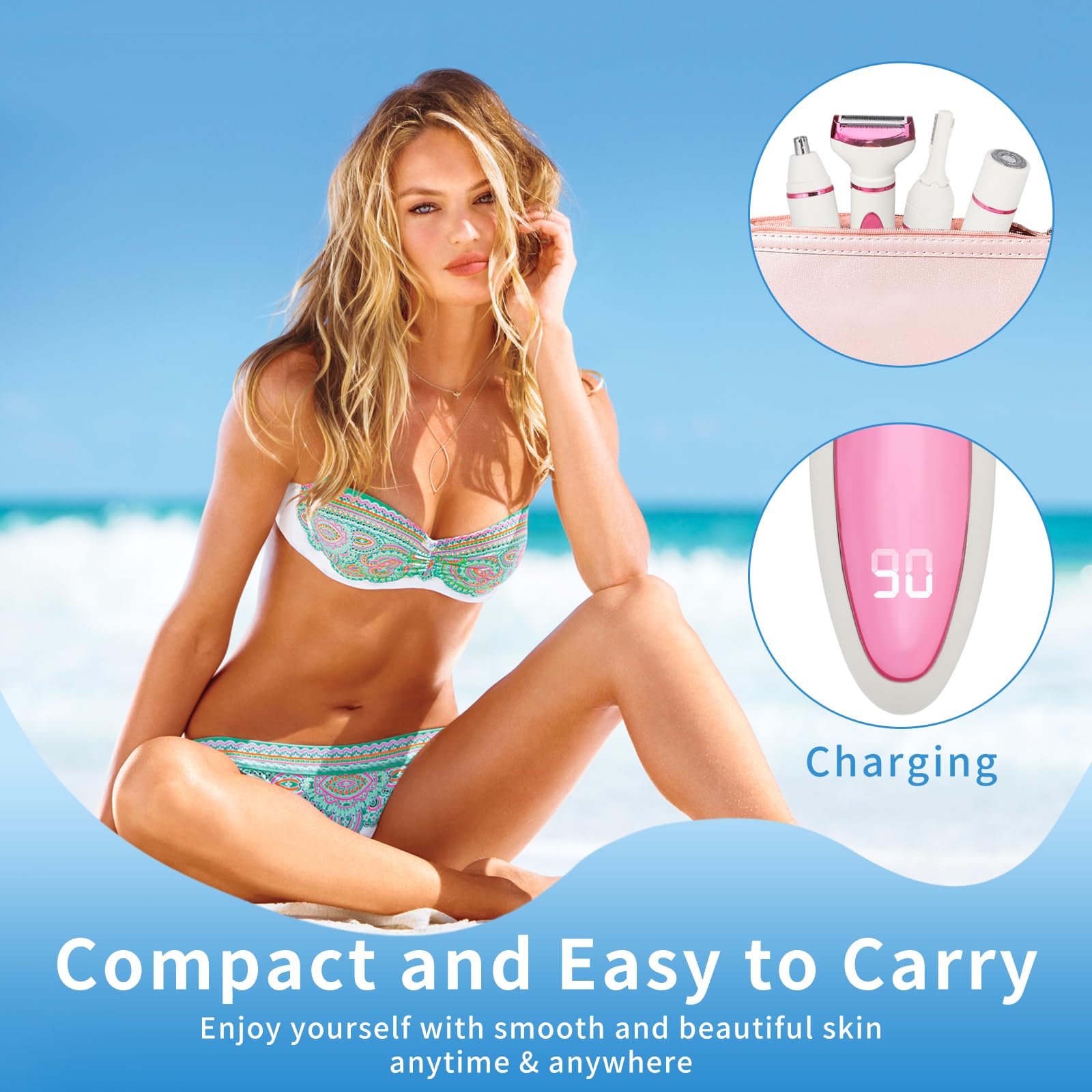 Beanify portable design fits in a purse for on-the-go grooming.