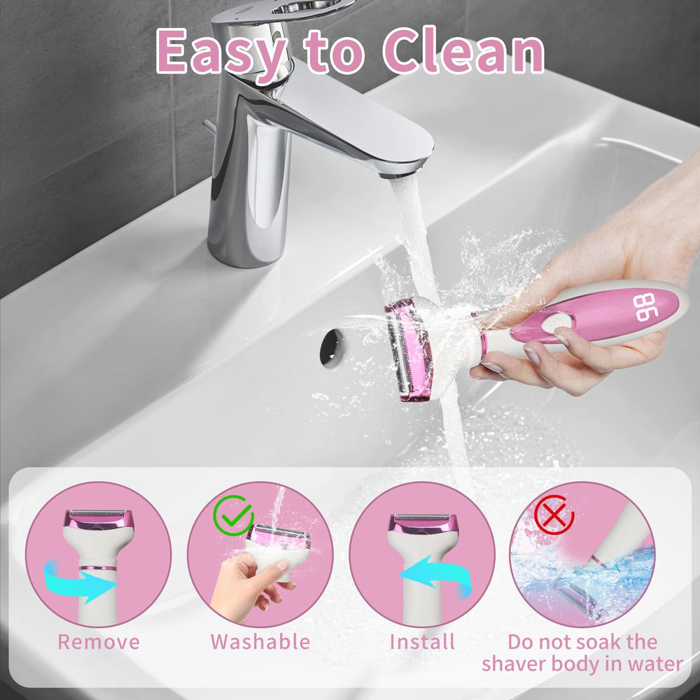Beanify waterproof head allows quick rinse and easy cleanup.