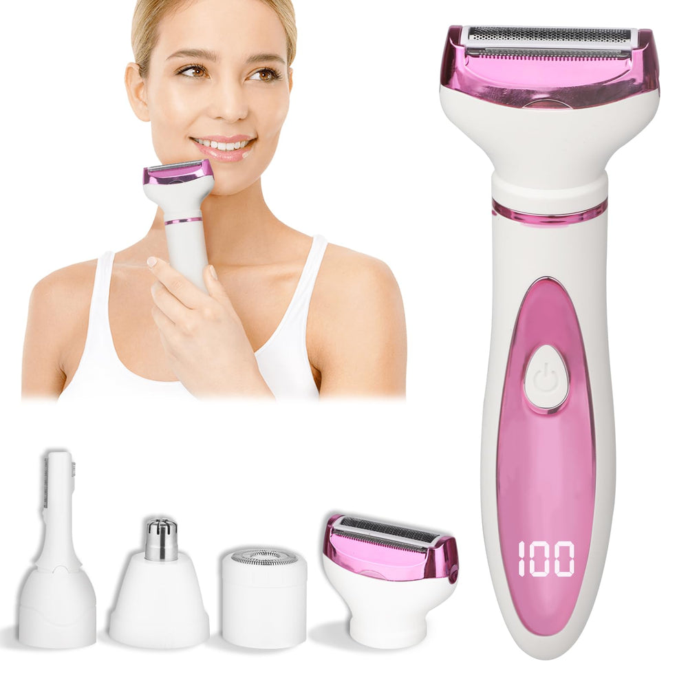 Beanify wet & dry electric razor front view with compact ergonomic design for travel grooming