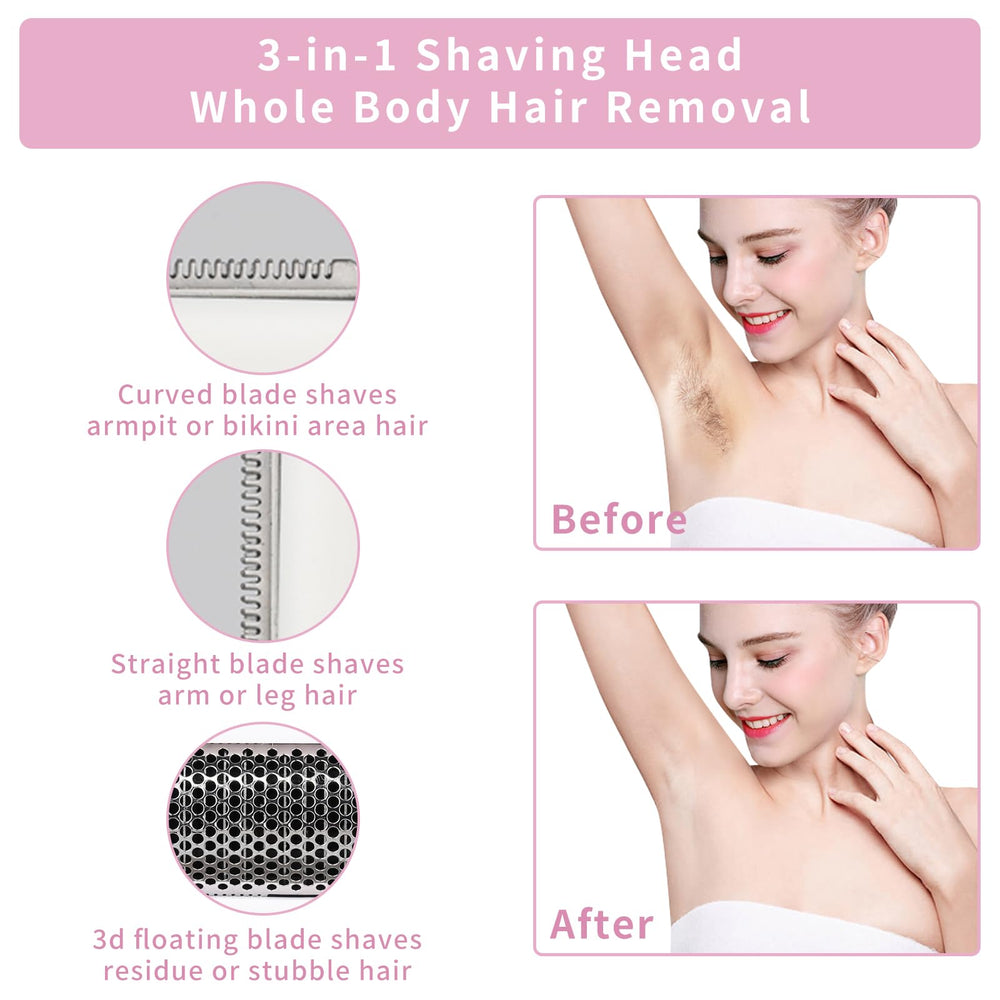 Beanify waterproof IPX7 razor suitable for shower use and easy cleaning