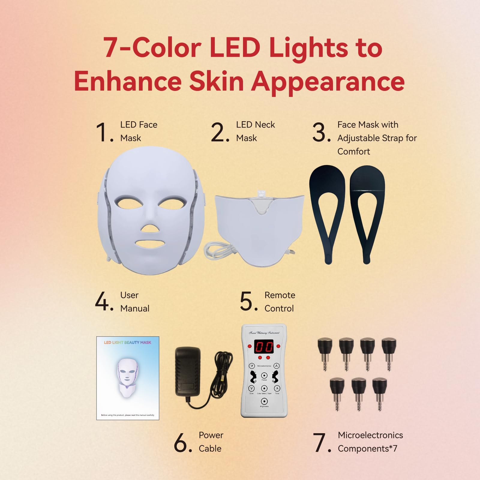 BeaRay LED Face Mask face-neck-care context supports comprehensive at-home facial sessions