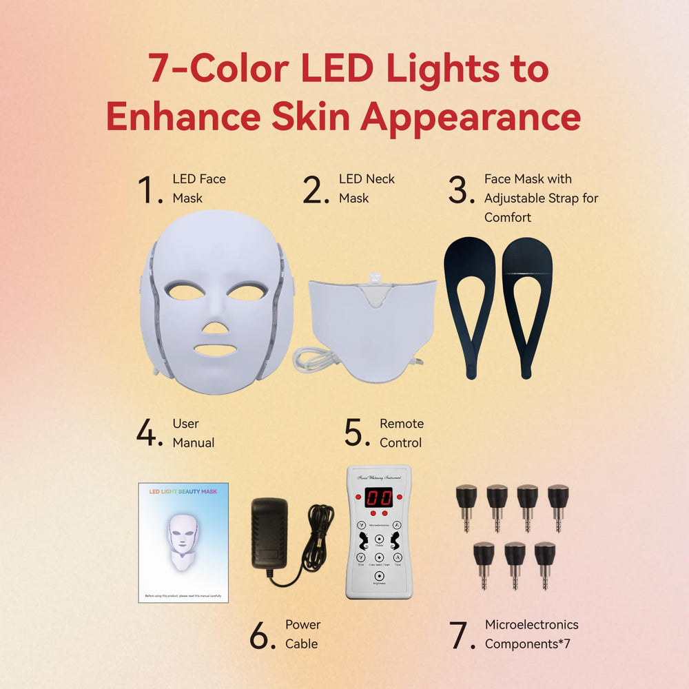 BeaRay LED Face Mask face-neck-care context supports comprehensive at-home facial sessions