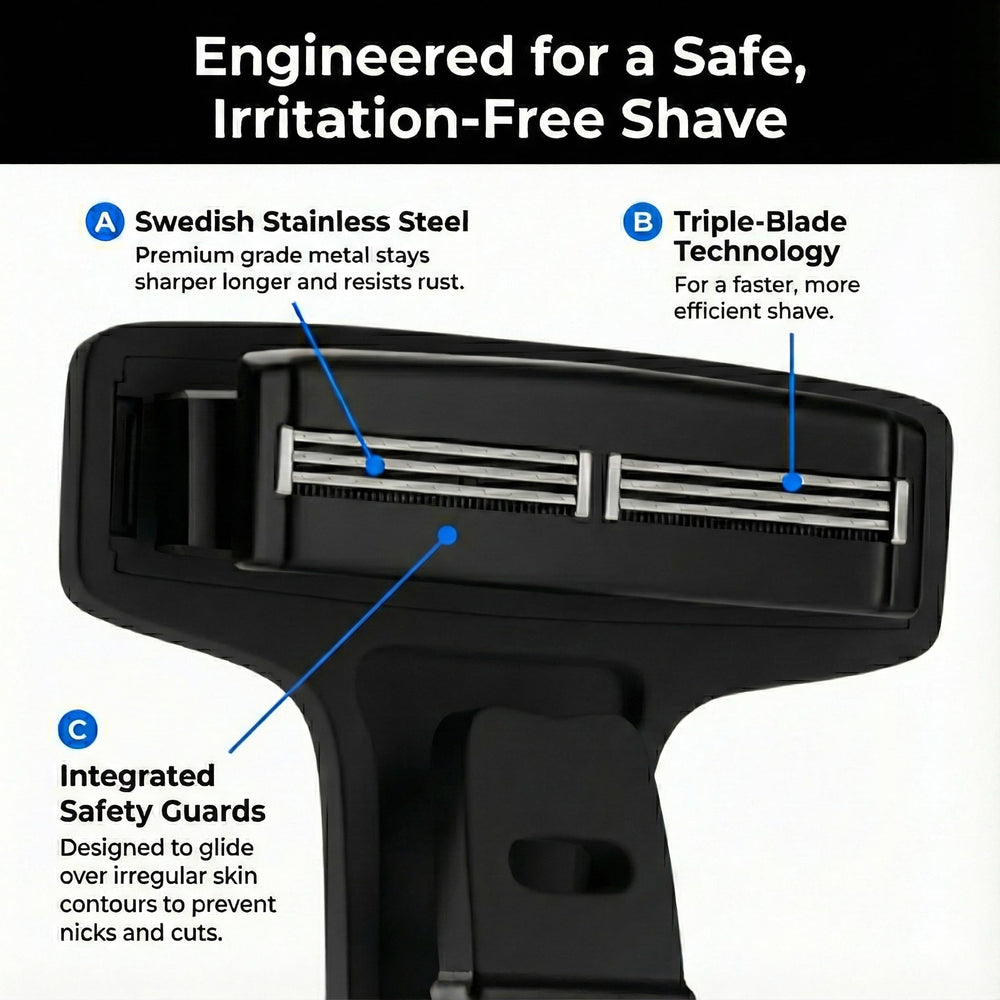 Bearback back-shaver chest-back-grooming enables full-body manscaping options.