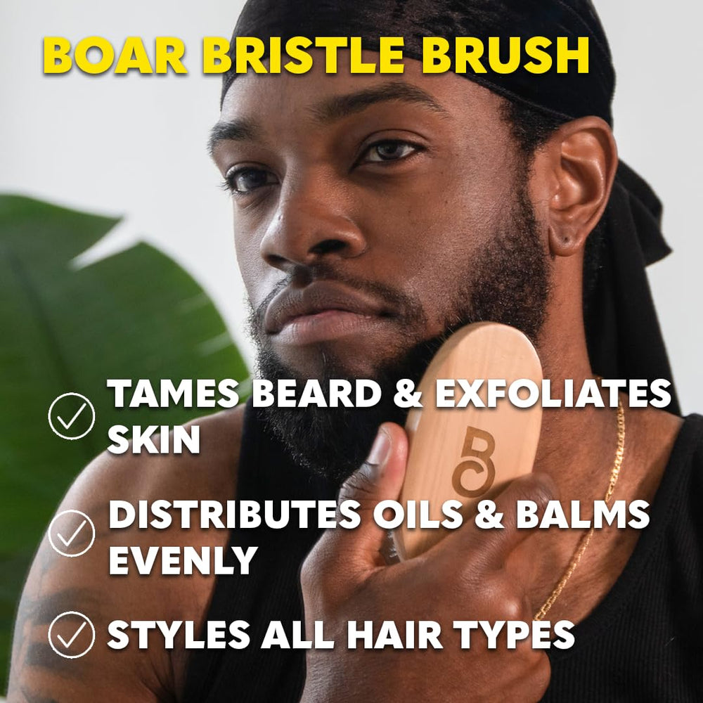 Daily-use setup showing Growth Oil, Vitamins, and Spray with Brush.