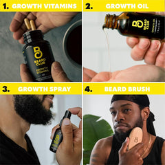 Beard Club Premium Vitamin Spray bottle for beard nourishment and hydration.