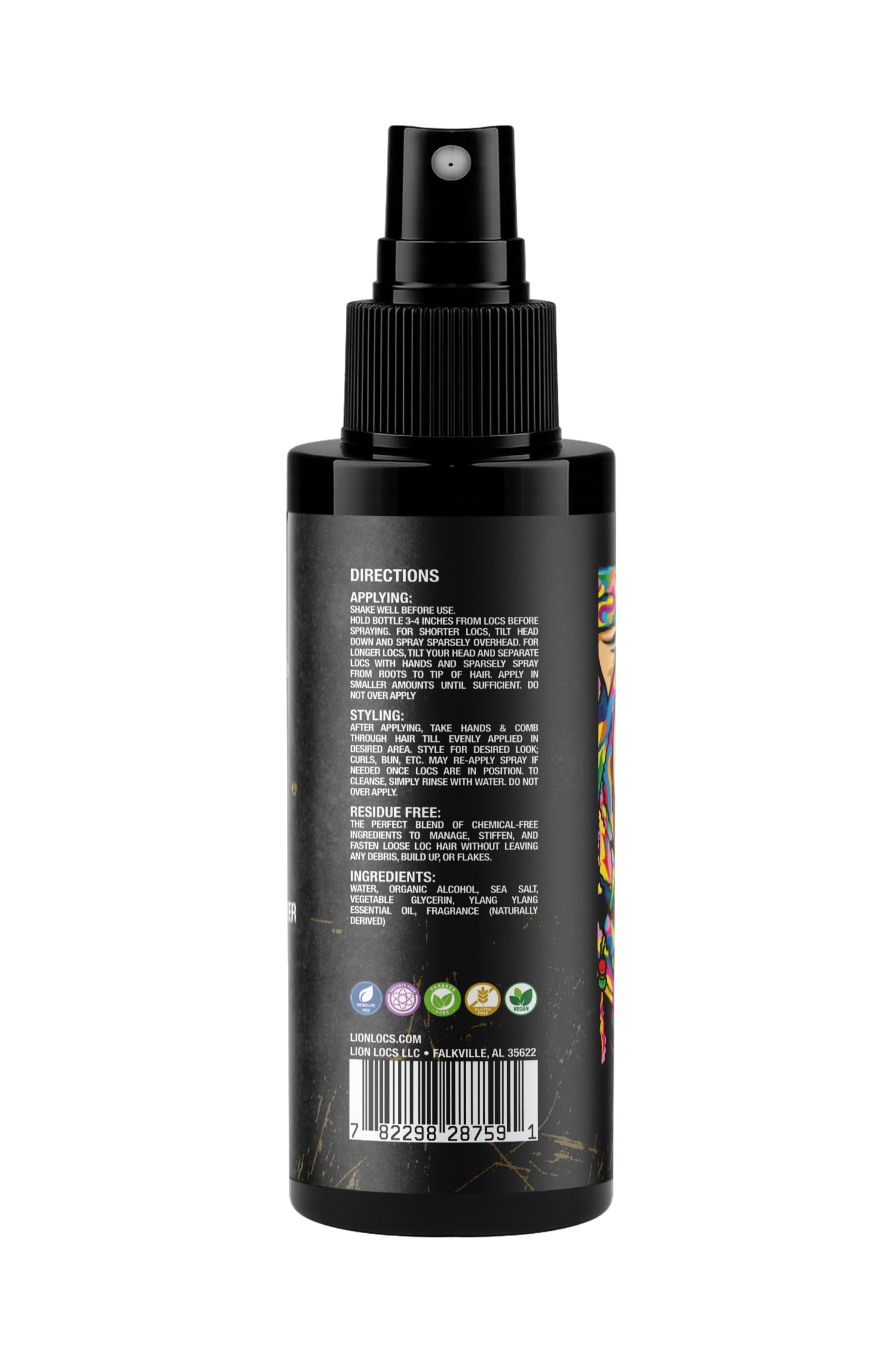 Beard Gains Lion Locs versatile spray for all loc stages
