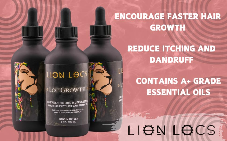 Beard Gains Lion Locs 100% natural, chemical-free solution for sensitive scalps.