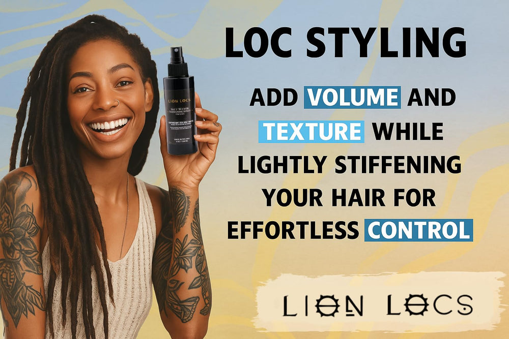 Beard Gains Lion Locs easy-shake spray for quick refresh