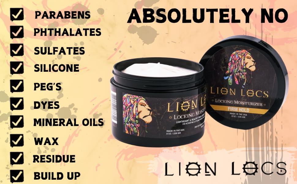 Beard Gains Lion Locs finished-look features clean, frizz-free dreadlocks for daily wear.