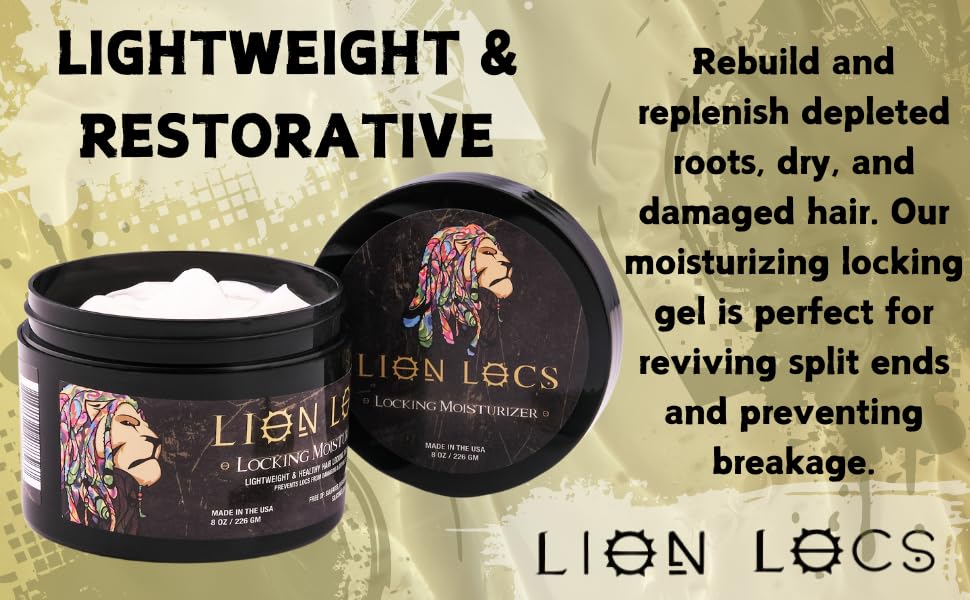 Beard Gains Lion Locs frizz-control shot illustrates tame flyaways and smooth hair.