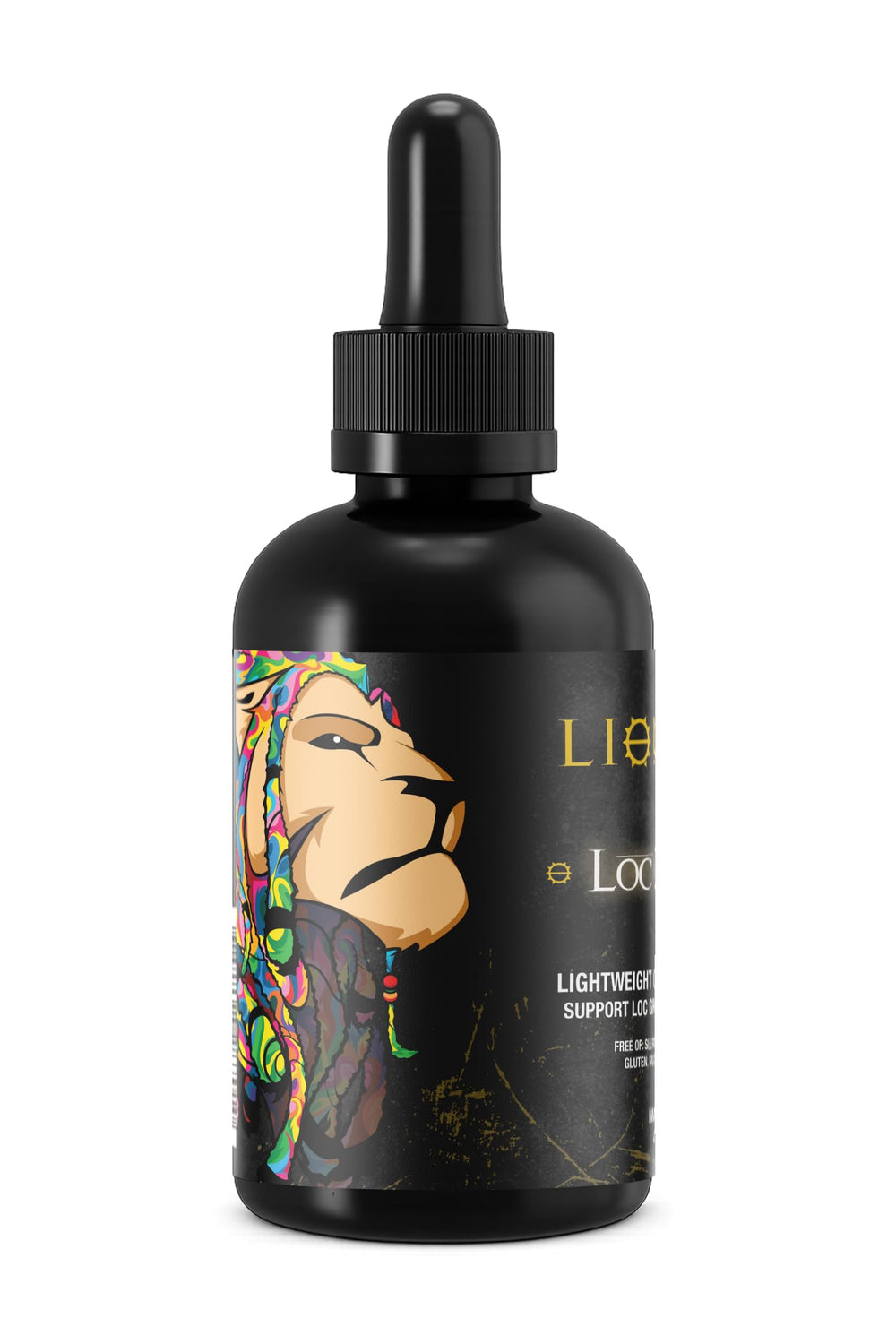 Beard Gains Lion Locs growth-boost concept indicating nourishment for faster-looking growth.