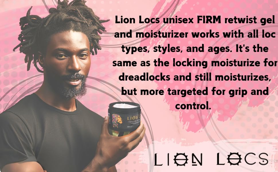 Beard Gains Lion Locs hands-apply shows palm-rolling action during retwist and moisturization.